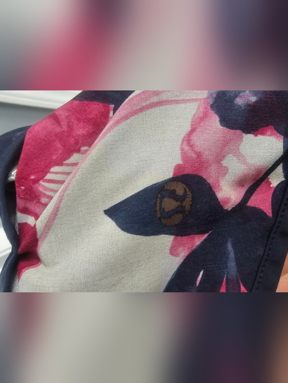 Lululemon Run: Speed Shorts feature a distinct "Inky Floral Ghost Inkwell Bumble - Picture 8 of 8